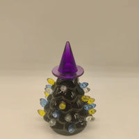 Illuminated Halloween Tree Centerpiece - Spooktacular LED Decor for Halloween and Christmas with Pumpkin Lights