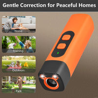 Rechargeable Sonic Dog Bark Deterrent - Safe 25KHz Anti-Bark Device with 32ft Range & LED for Indoor/Outdoor Use - Effective Dog Whistle & Barking Silencer
