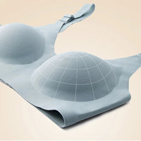 Seamless Wireless Bra for Women - Comfortable Jelly Color Breastfeeding Lingerie with Deep V Gather