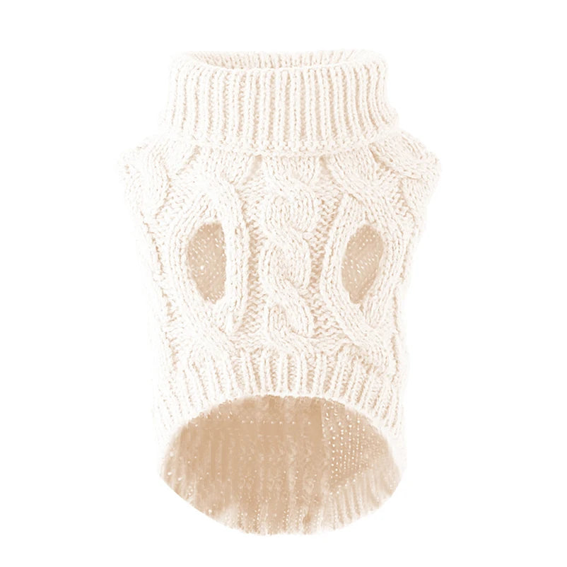 Cozy Winter Turtleneck Sweater for Small Dogs & Cats - Soft Vest for Chihuahuas, Yorkies & Teddy Jackets