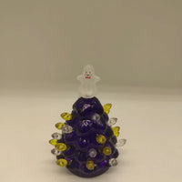 Illuminated Halloween Tree Centerpiece - Spooktacular LED Decor for Halloween and Christmas with Pumpkin Lights
