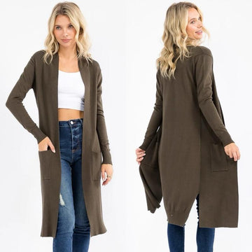 Chic Katty Open Front Cardigan for Women - Effortless Style and Comfort