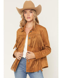 Chic Norton Faux Suede Fringe Jacket for Effortless Style