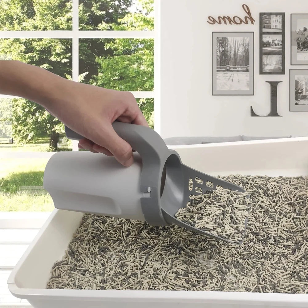 Self-Cleaning Cat Litter Shovel Scoop - Effortless Toilet Cleanup for Your Feline Friend!