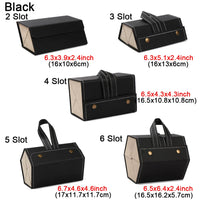 Versatile Multi-Slot Eyeglasses Organizer - Travel-Friendly PU Case for Sunglasses and Glasses Storage