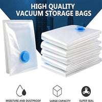 Ultimate 12 Pack Vacuum Storage Bags with Electric Pump - Extra Thick, Reusable & Odor-Free Space Savers for Clothes, Mattresses, Blankets, and More!