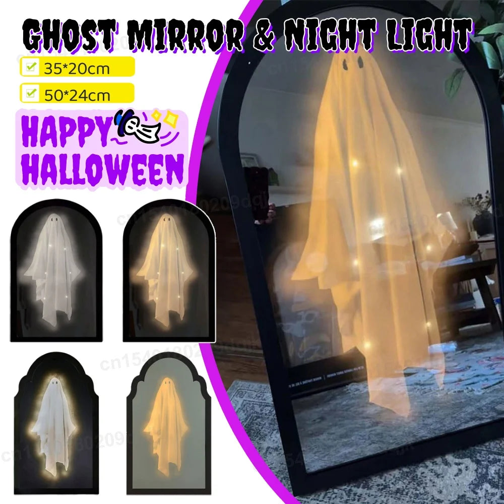 Spooky Hologram Ghost Night Light – Adorable Halloween Home Decor for a Festive Touch!