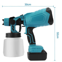 High-Pressure Cordless Paint Sprayer with 2 Batteries
