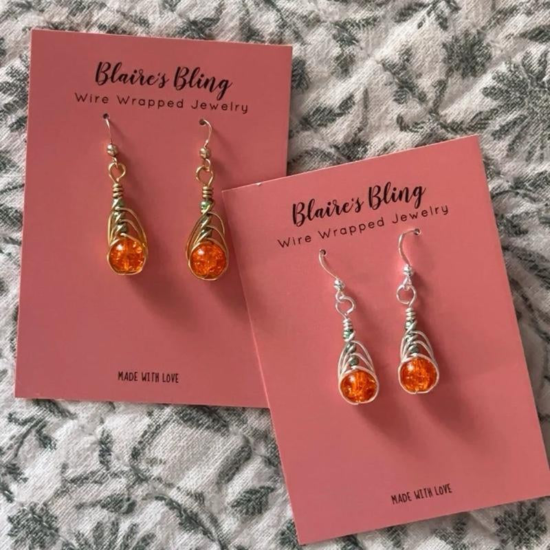 Charming Pumpkin Patch Earrings for Fall Fashion