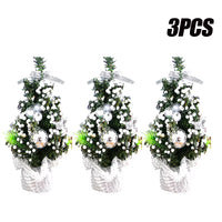 Adorable 3PCS Mini Christmas Tree Set - Perfect Desktop Decorations & Kids' Gifts for a Festive Window Display