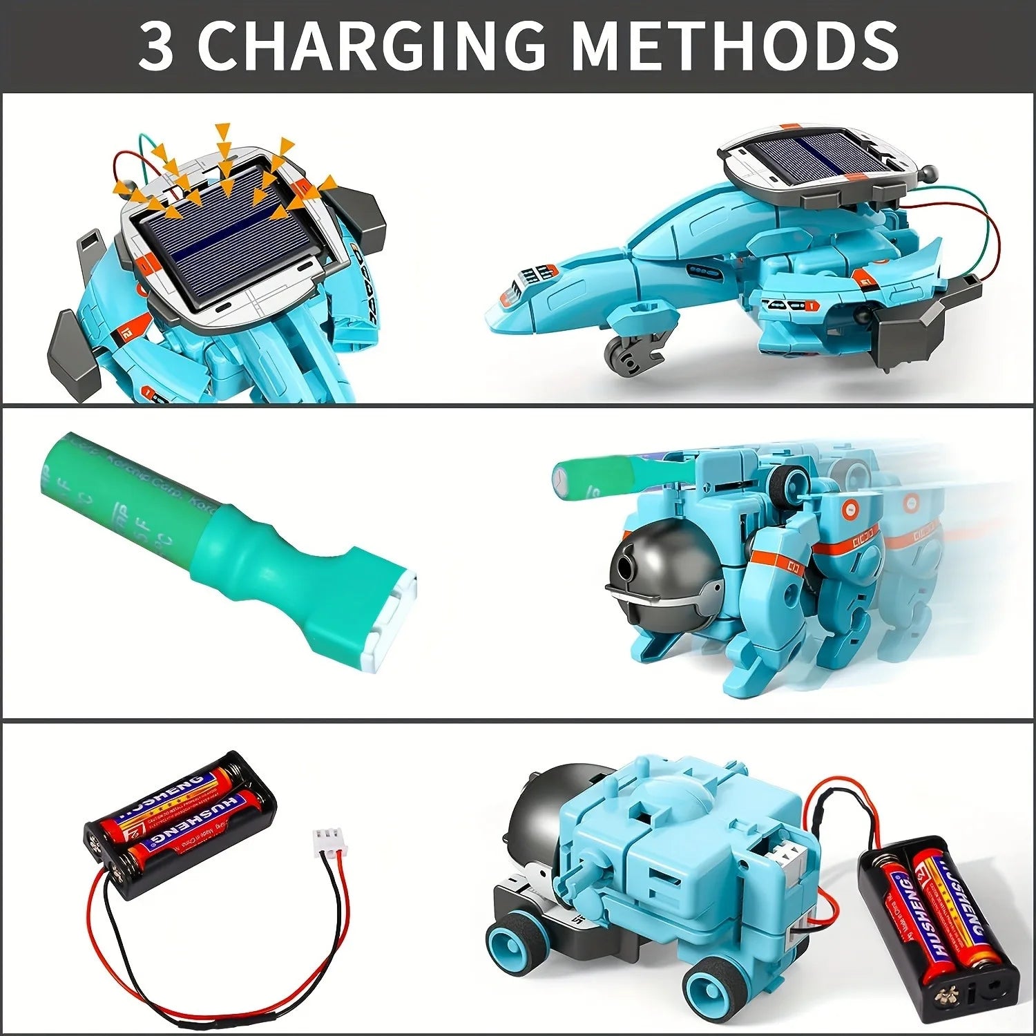 6-in-1 Solar Robot Kit – Build & Learn STEM Science Toy