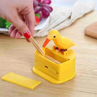 Automatic Toothpick Dispenser - Stylish Small Bird Toothpick Container for Home & Kitchen Decor