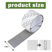 Repair Your Screens Like New: Durable Gray Adhesive Fiberglass Mesh Tape for Windows & Doors
