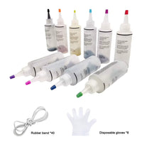 Ultimate Tie Dye Kit - 6, 8, or 10 Vibrant Colors for DIY Fashion - Complete with Rubber Bands and Gloves!