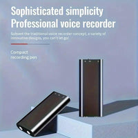 Professional Voice-Activated Digital Recorder - 32GB Noise-Canceling MP3 Player, Ultra-Thin Portable Design for Business Meetings, Battery Not Included