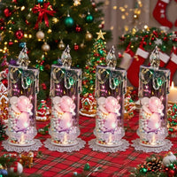 4-Pack Pink Flameless LED Candles – Perfect Romantic Decor for Valentine's Day, Weddings, Proposals, Birthdays, Dinners, and More!