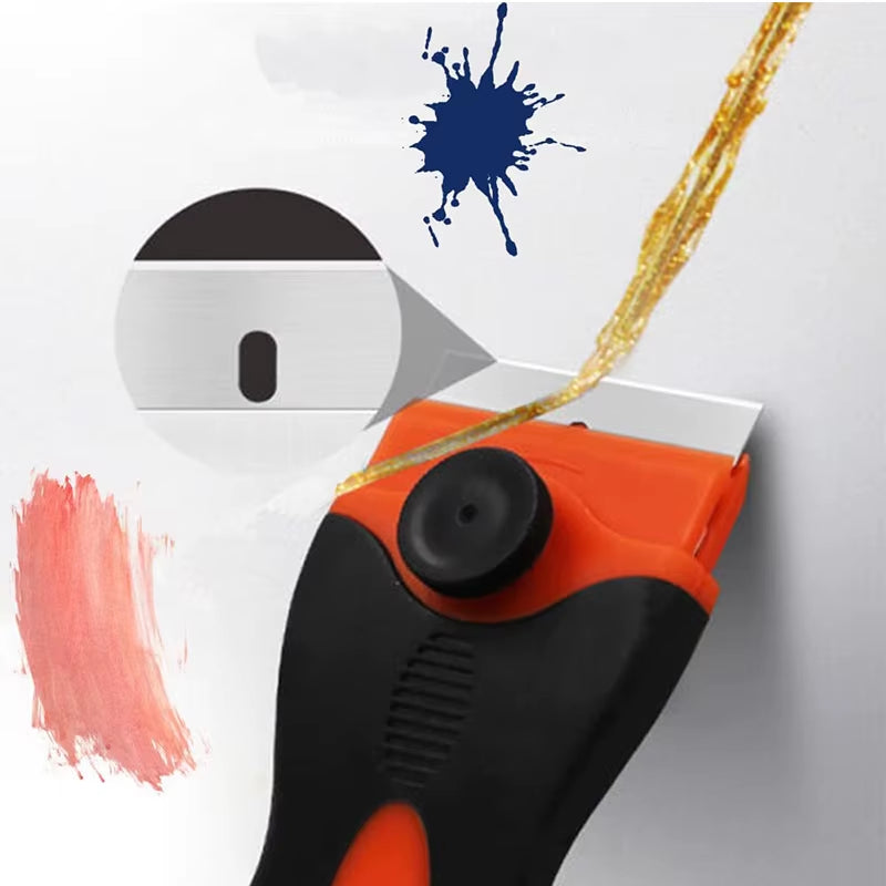 Versatile Razor Blade Scraper and Squeegee for Car Glass, Ceramic Hobs, and Sticker Removal