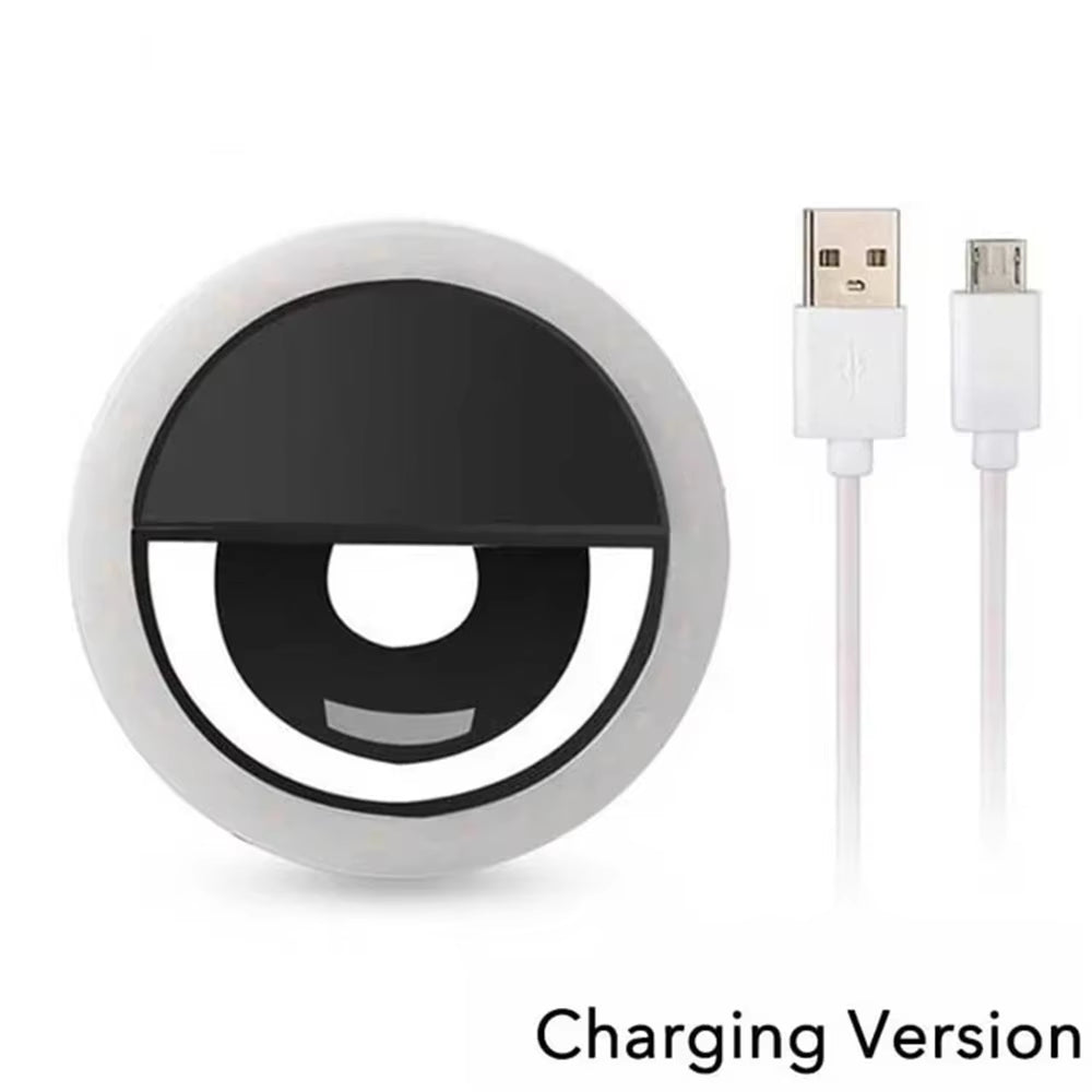 Portable Rechargeable Ring LED Fill Light for Selfies and Live Broadcasts