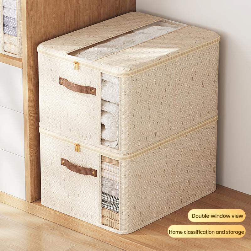 Tianshan Double Window Zipper Wardrobe Storage Box - Buy One, Get Two FREE! Set of 3!
