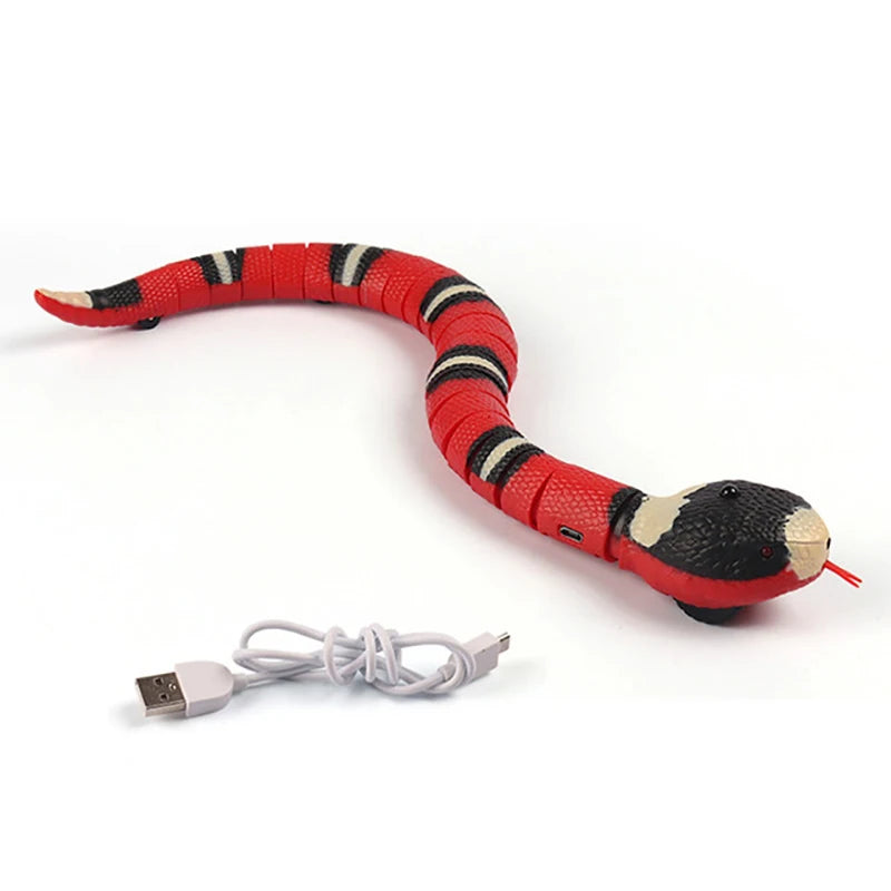 Interactive Smart Sensing Cat Snake Toy - USB Charging Automatic Play for Engaging Pet Fun