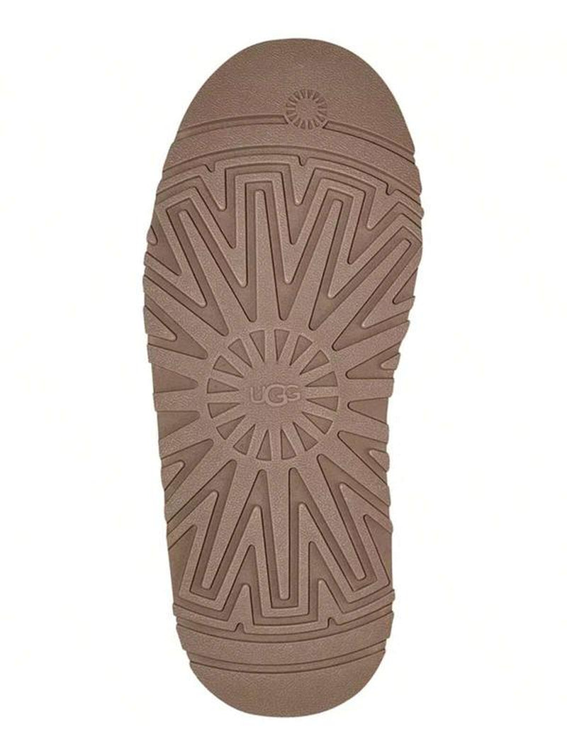 Stylish UGG Tazz Women's Plush Sheepskin Platform Slippers - Cozy Indoor/Outdoor Winter Boots with Suede & Embroidery