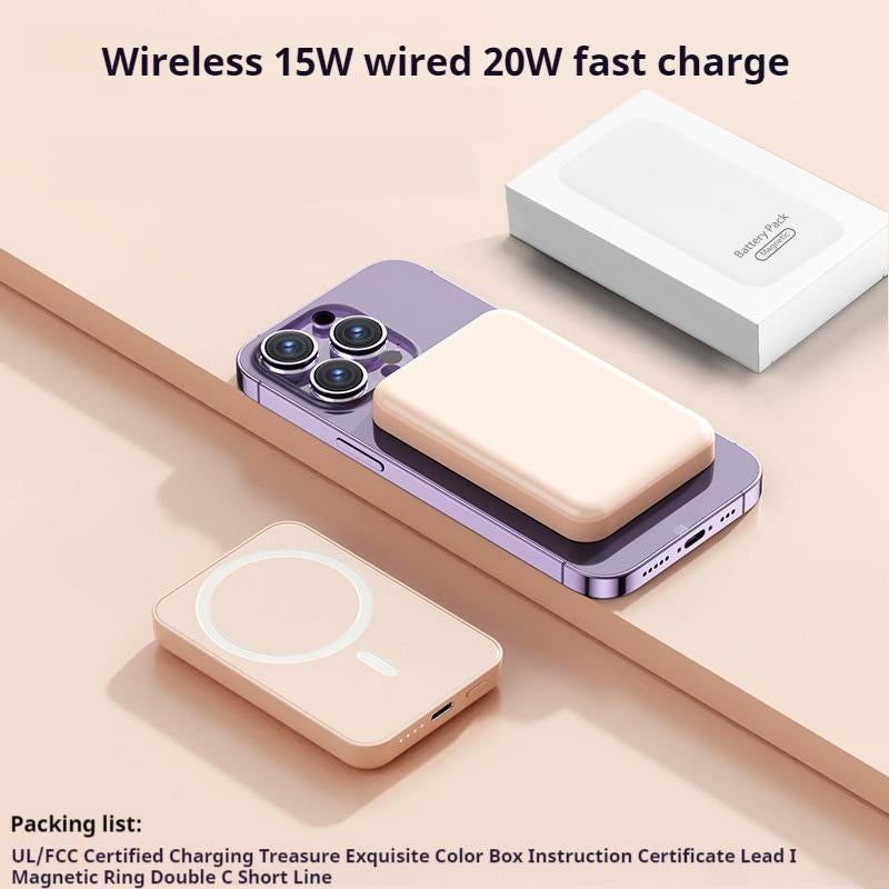 Ultra-Thin 10000mAh Magnetic Power Bank for iPhone 12-17 - Fast Charging PD 20W Wireless Portable Charger