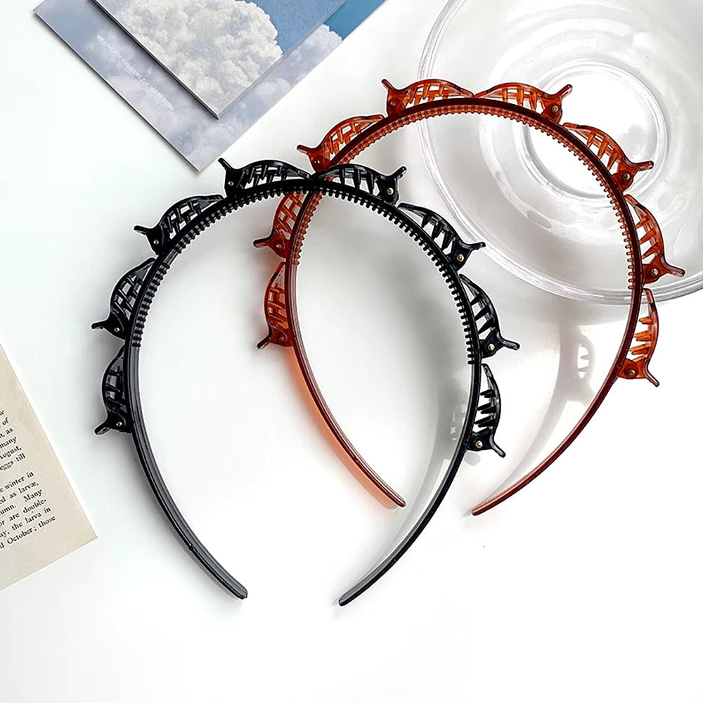 2022 Stylish Double Bangs Hair Clips - Trendy Head Hoops & Hairpins for Women