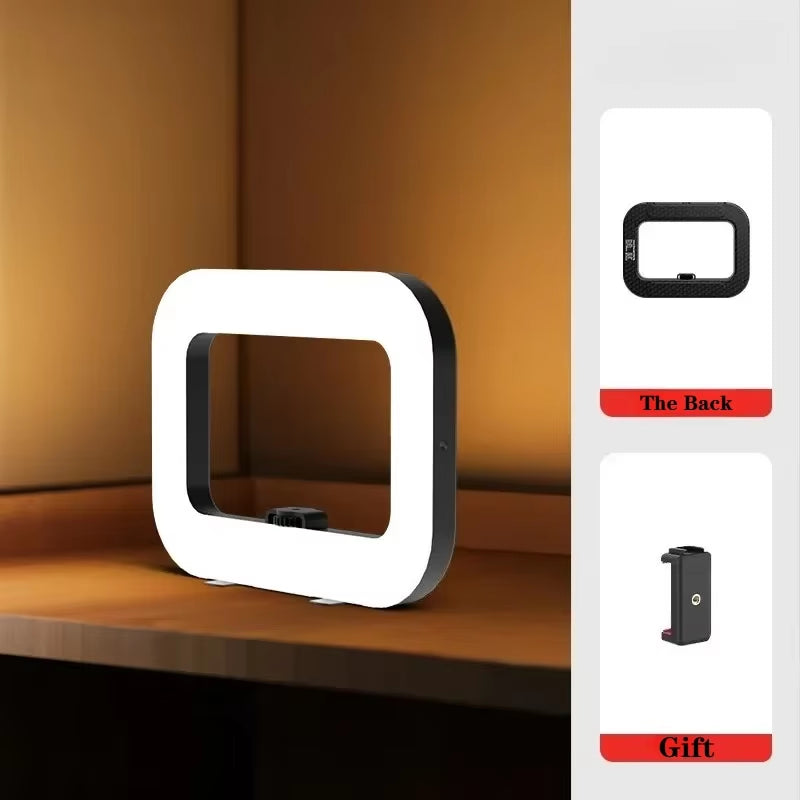 Portable Rechargeable Ring LED Fill Light for Selfies and Live Broadcasts