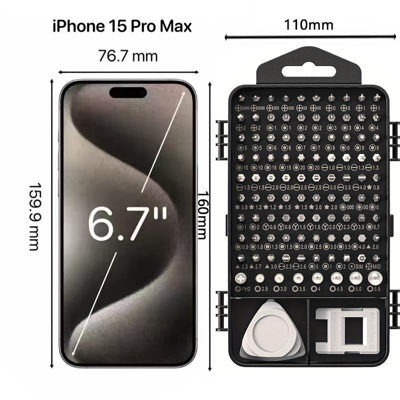 Ultimate 115-In-1 Precision Screwdriver Set - Mini Magnetic Repair Tool Kit for Phones, Laptops, Watches, and More - Perfect Gift for Tech Enthusiasts!