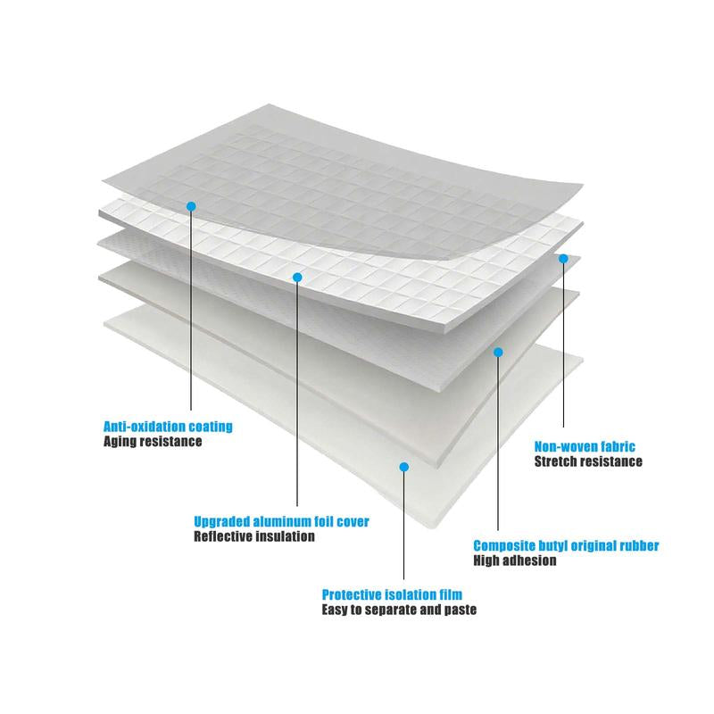 Premium Waterproof Butyl Tape - 16.4 Ft Self-Adhesive Leak Repair for Roofs and Metal Tiles