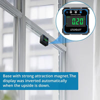 Digital Angle Finder Protractor with Magnetic Base & Backlight - Precision Level Gauge for Woodworking & Inclinometer Tool