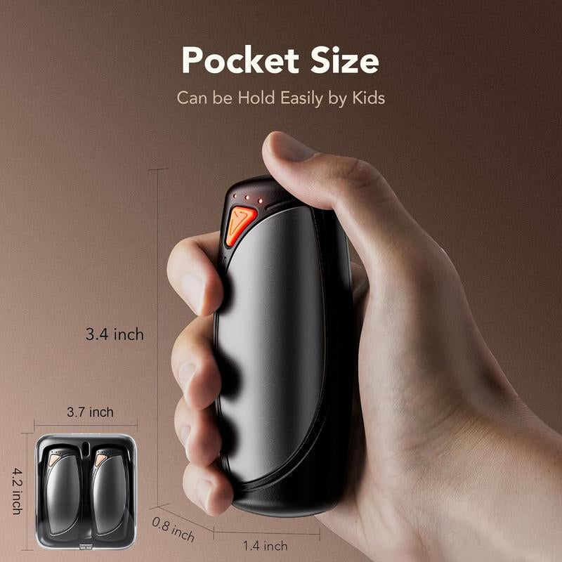 COZOME Rechargeable Hand Warmers 2-Pack - 14,000mAh Ultrathin Electric Pocket Heaters with AI Smart Chips - Perfect for Outdoor Activities & Holiday Gifts