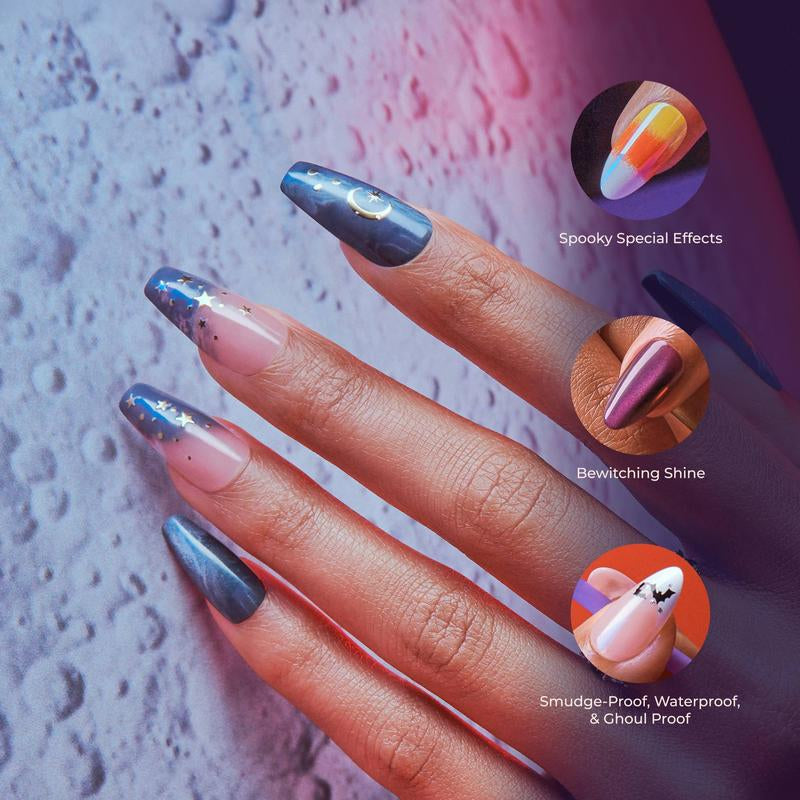 Spook-tacular KISS Allhallows Eve Press-On Glue Nails for Halloween Glam!