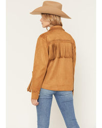 Chic Norton Faux Suede Fringe Jacket for Effortless Style