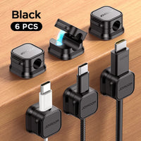 Adjustable Magnetic Cable Clips - Under Desk Wire Management Organizer